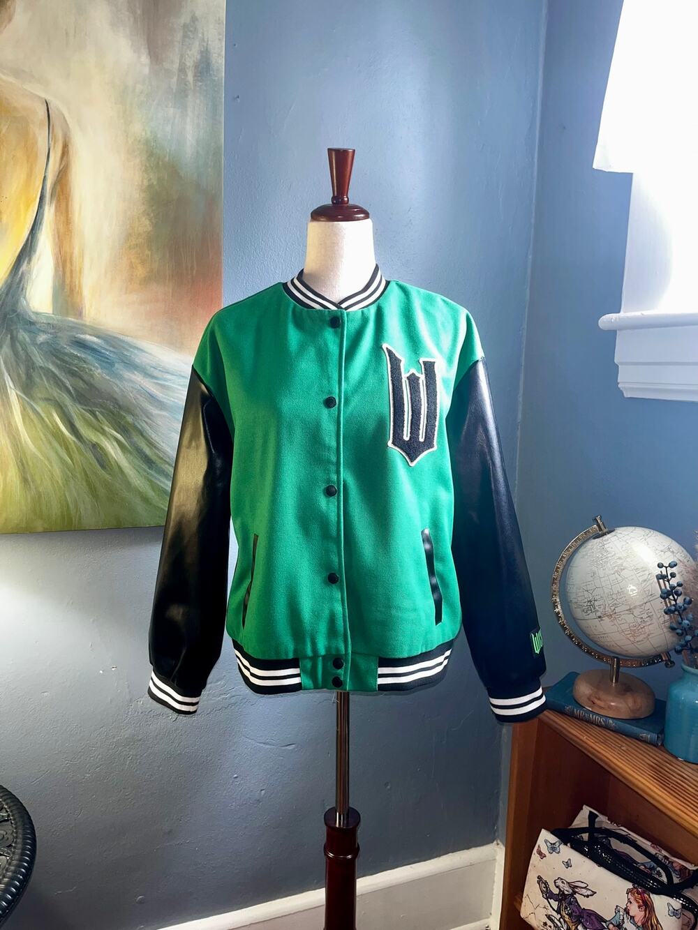 NWT, Girl's Size XL "Wicked" Varsity Jacket